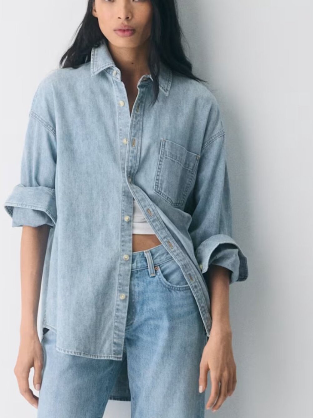 Denim Forum The '80s Comfy Denim Shirt